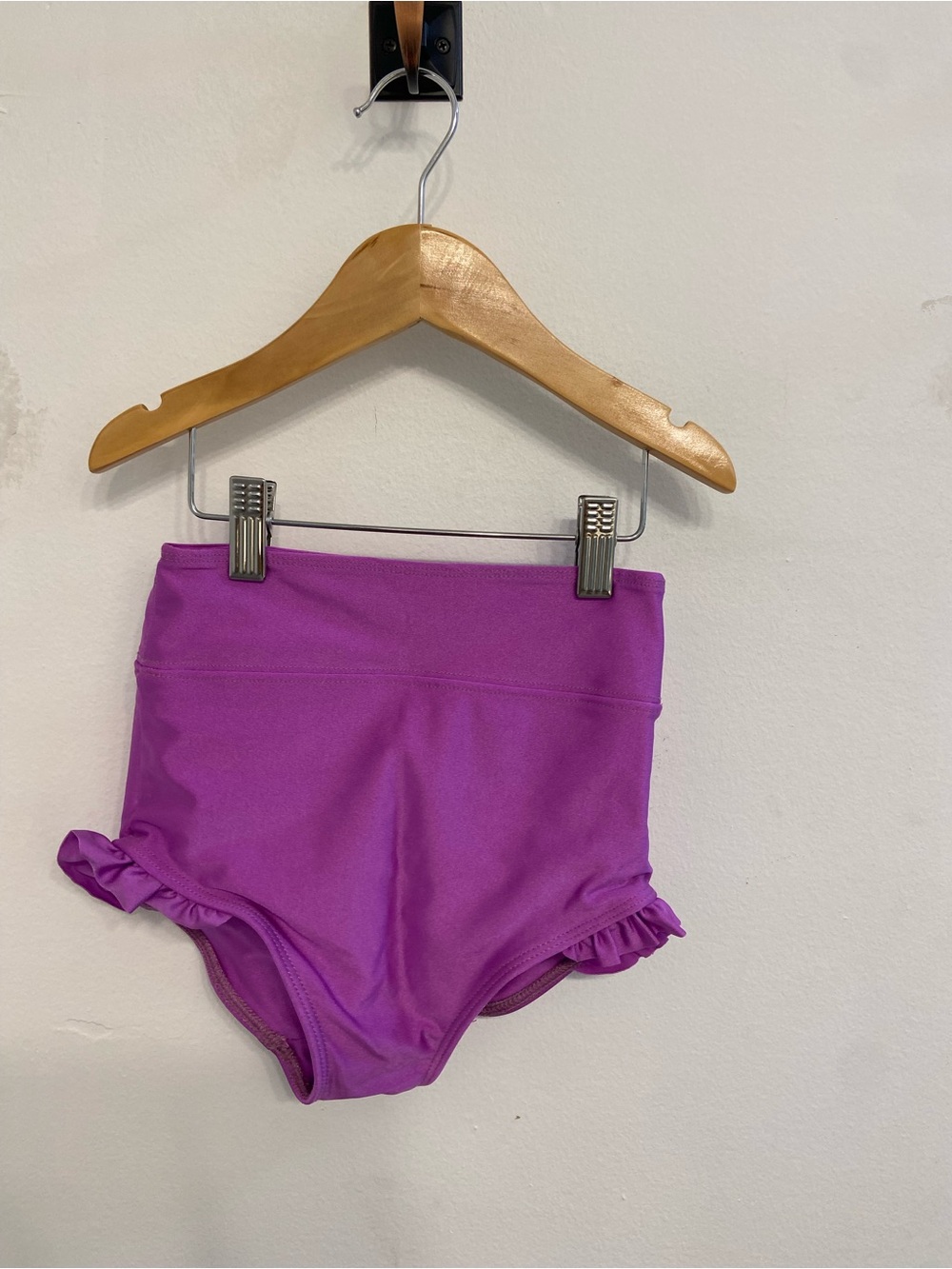 Tiger Friday Girls Purple Dance High-Waist Ruffle Bottoms